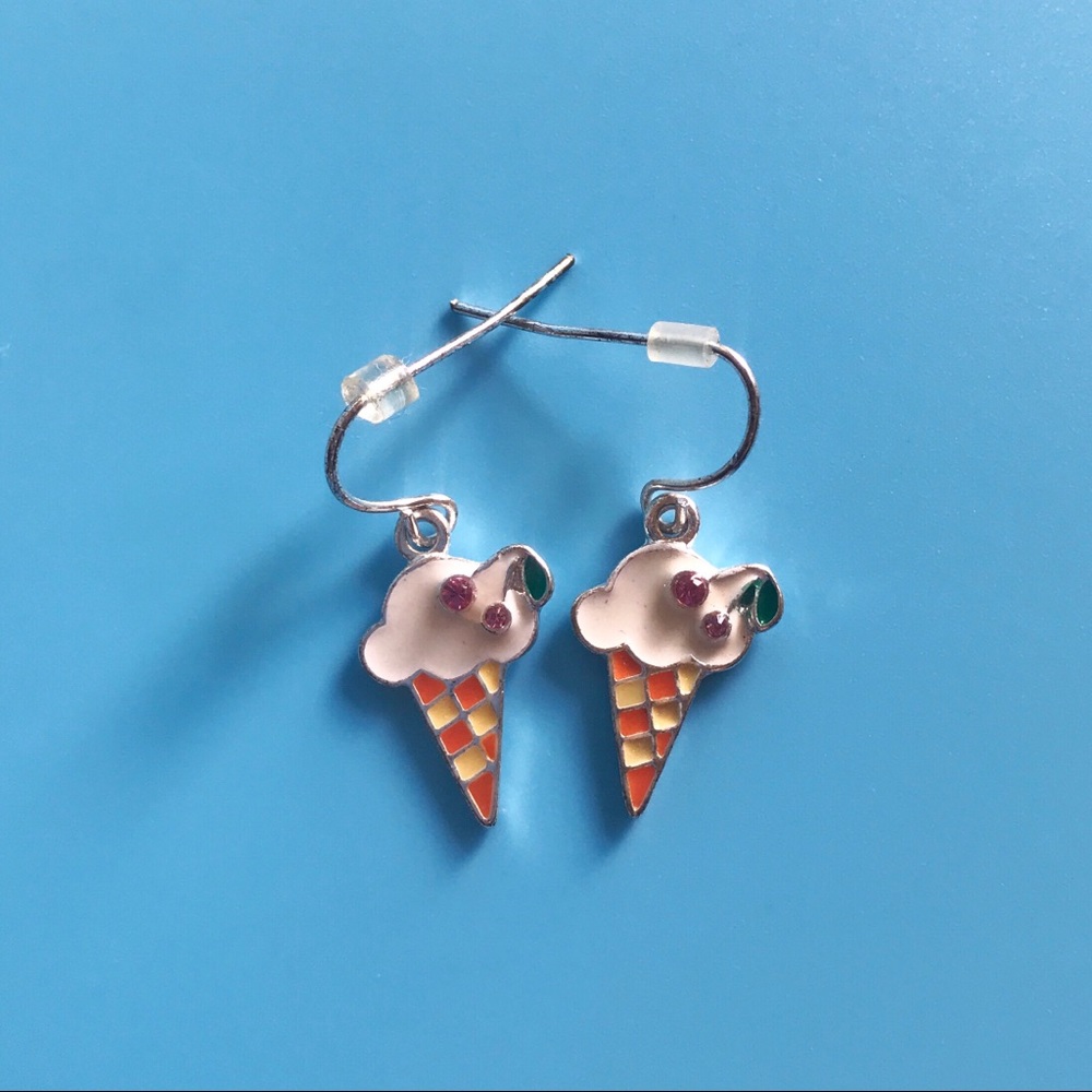 🍦Vintage Metal Ice Cream Dangle Earrings